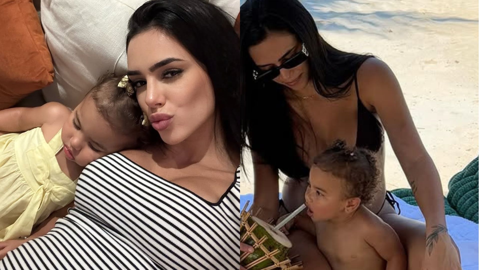 Bruna Biancardi encanta ao mostrar ‘bagunça’ de Mavie e fotos com Neymar na praia