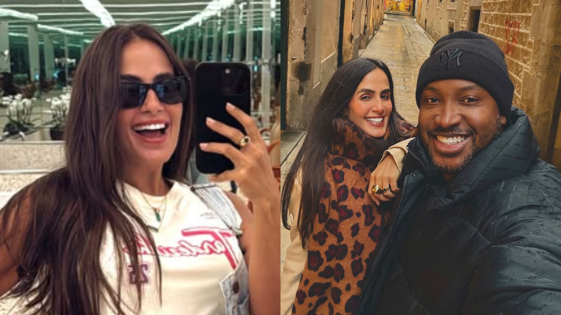 Carol Peixinho exibe barriguinha antes de embarcar em jatinho