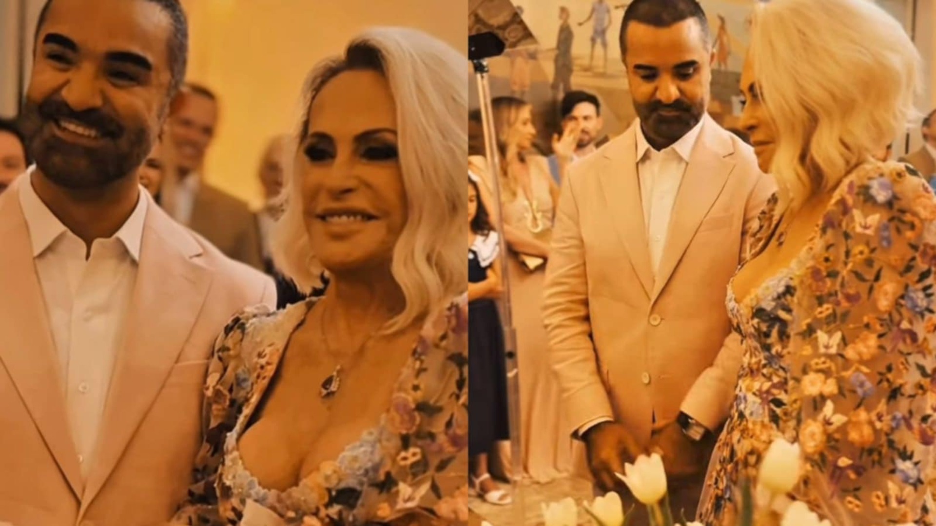 Casamento de Ana Maria Braga: apresentadora posta vídeo do evento