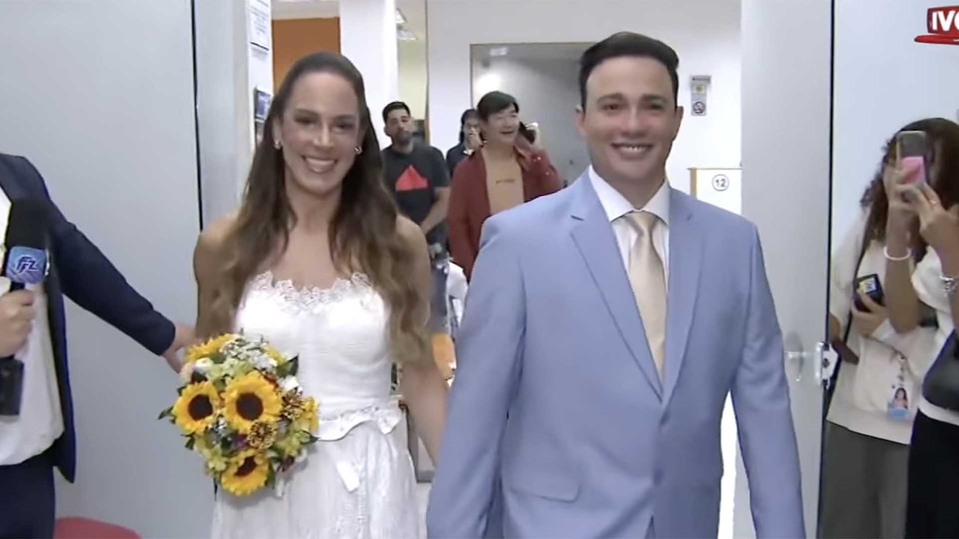 Silvia Abravanel se casa no civil e transmite ao vivo no SBT