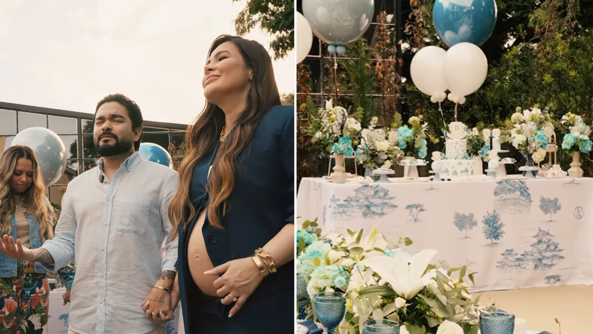 Veja a decoração do chá de bênçãos do filho de Yudi Tamashiro e saiba o nome do bebê