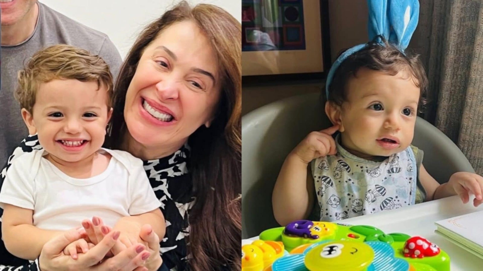 Claudia Raia encanta ao mostrar Páscoa com o filho caçula