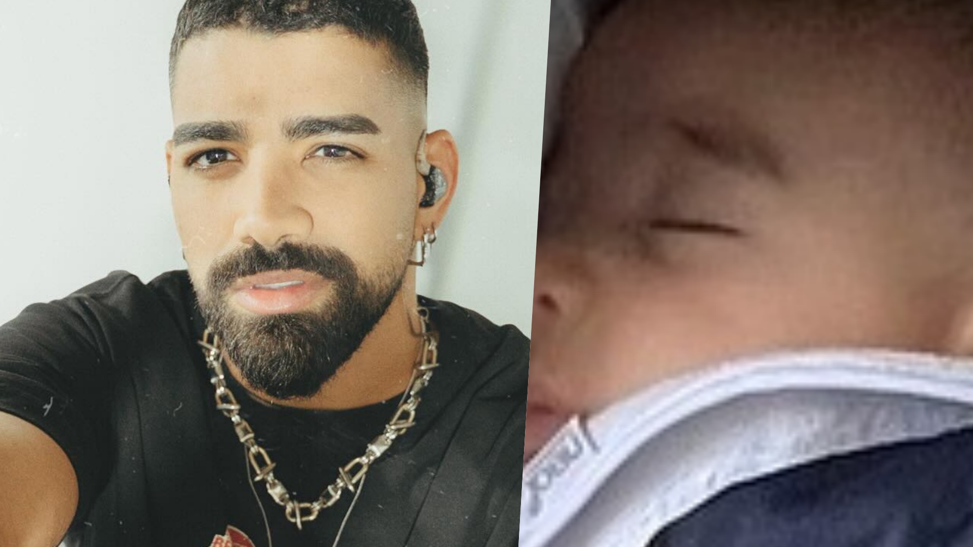 Dilsinho encanta ao postar foto rara do filho caçula: ‘Coisa mais linda’