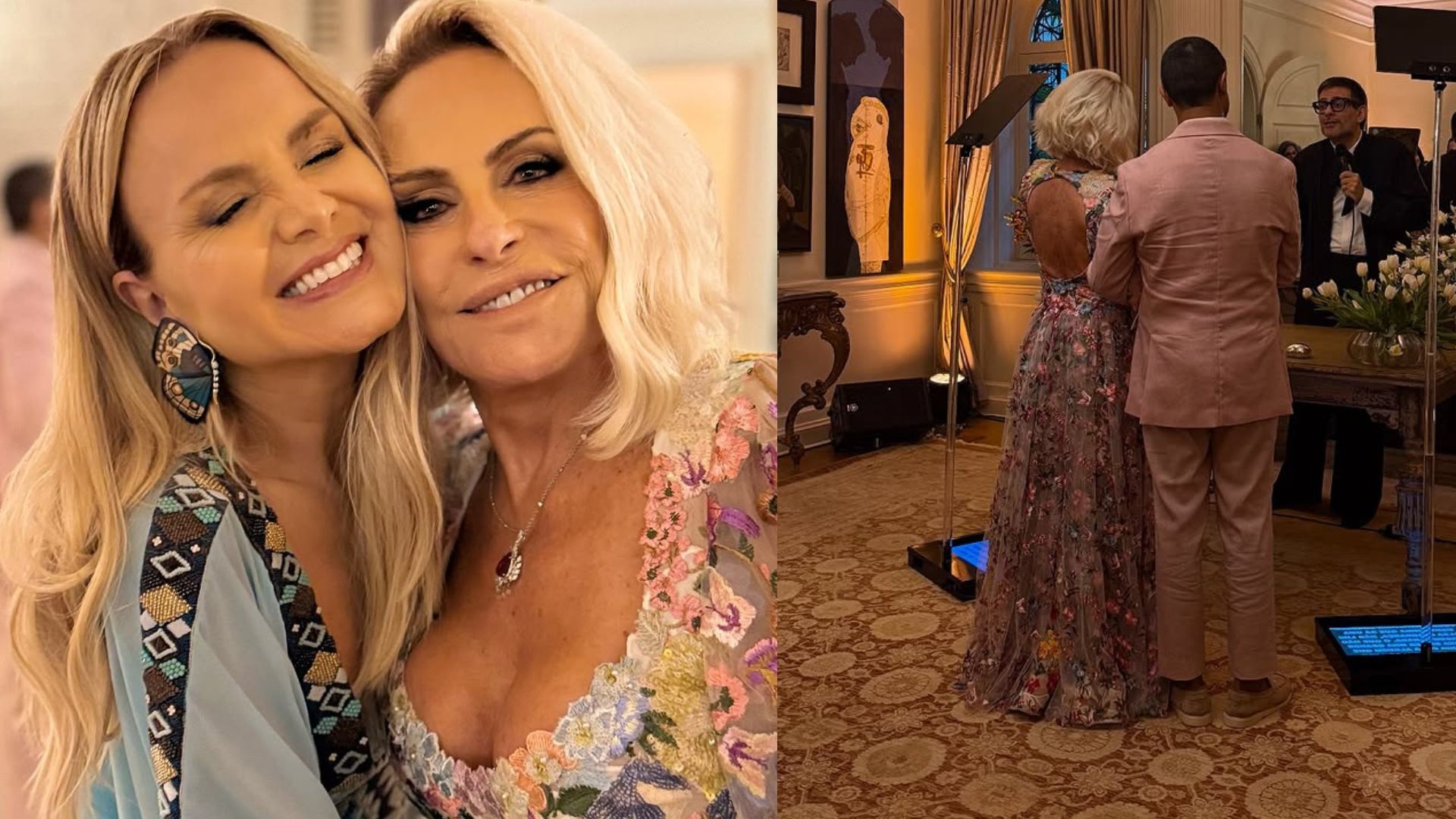 Eliana mostra cliques inéditos do casamento de Ana Maria Braga