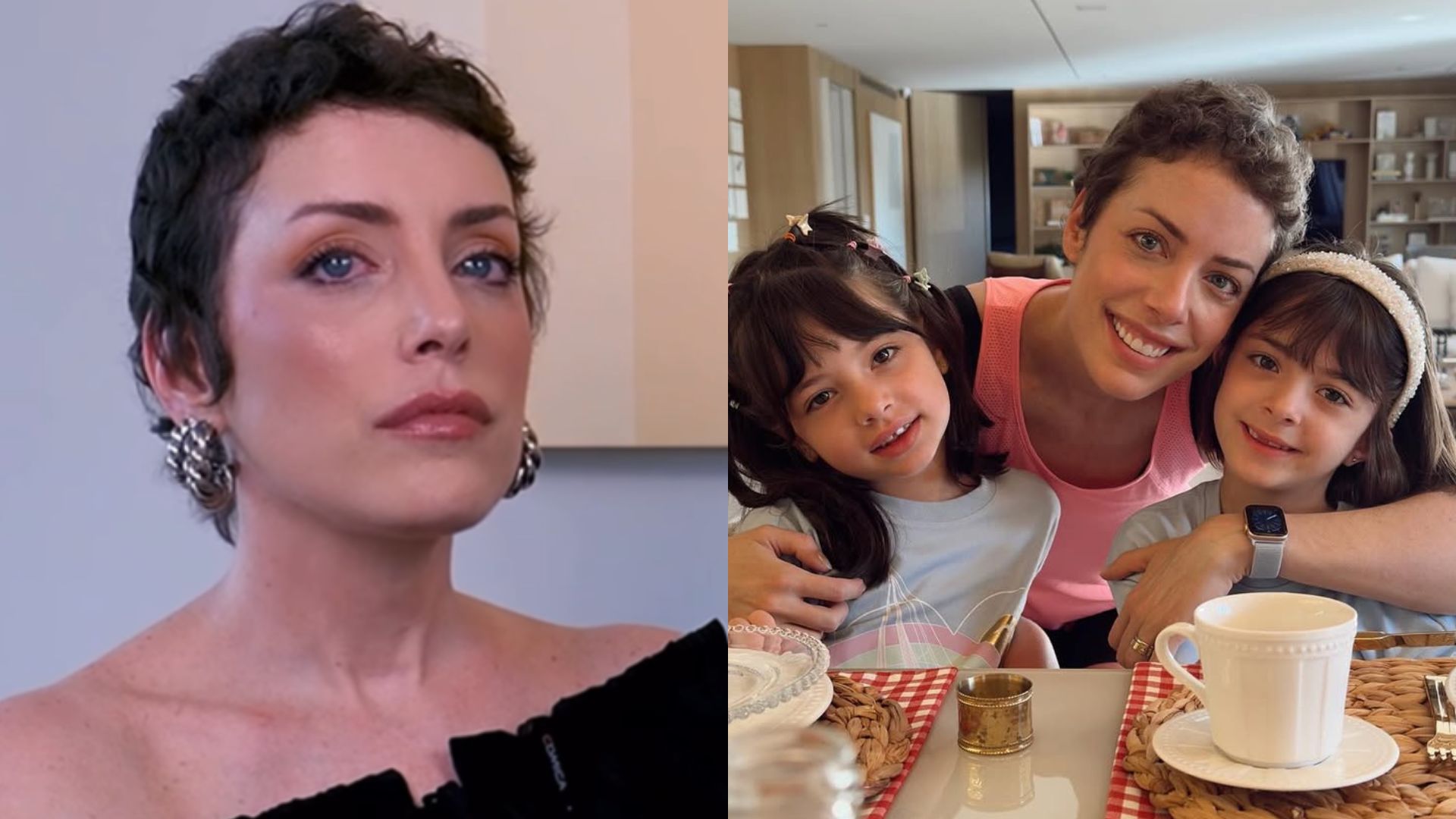 Fabiana Justus recorda conversa difícil com as filhas após descobrir leucemia