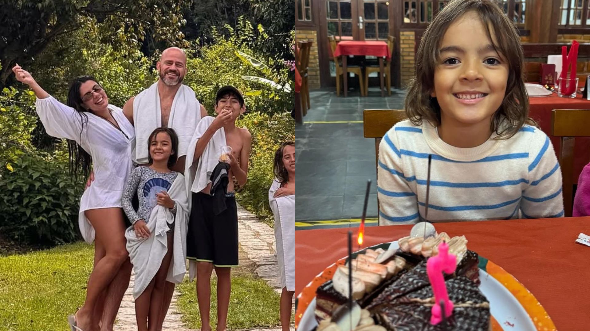 Ex-BBB Fernanda Bande encanta ao mostrar comemoração do aniversário da filha