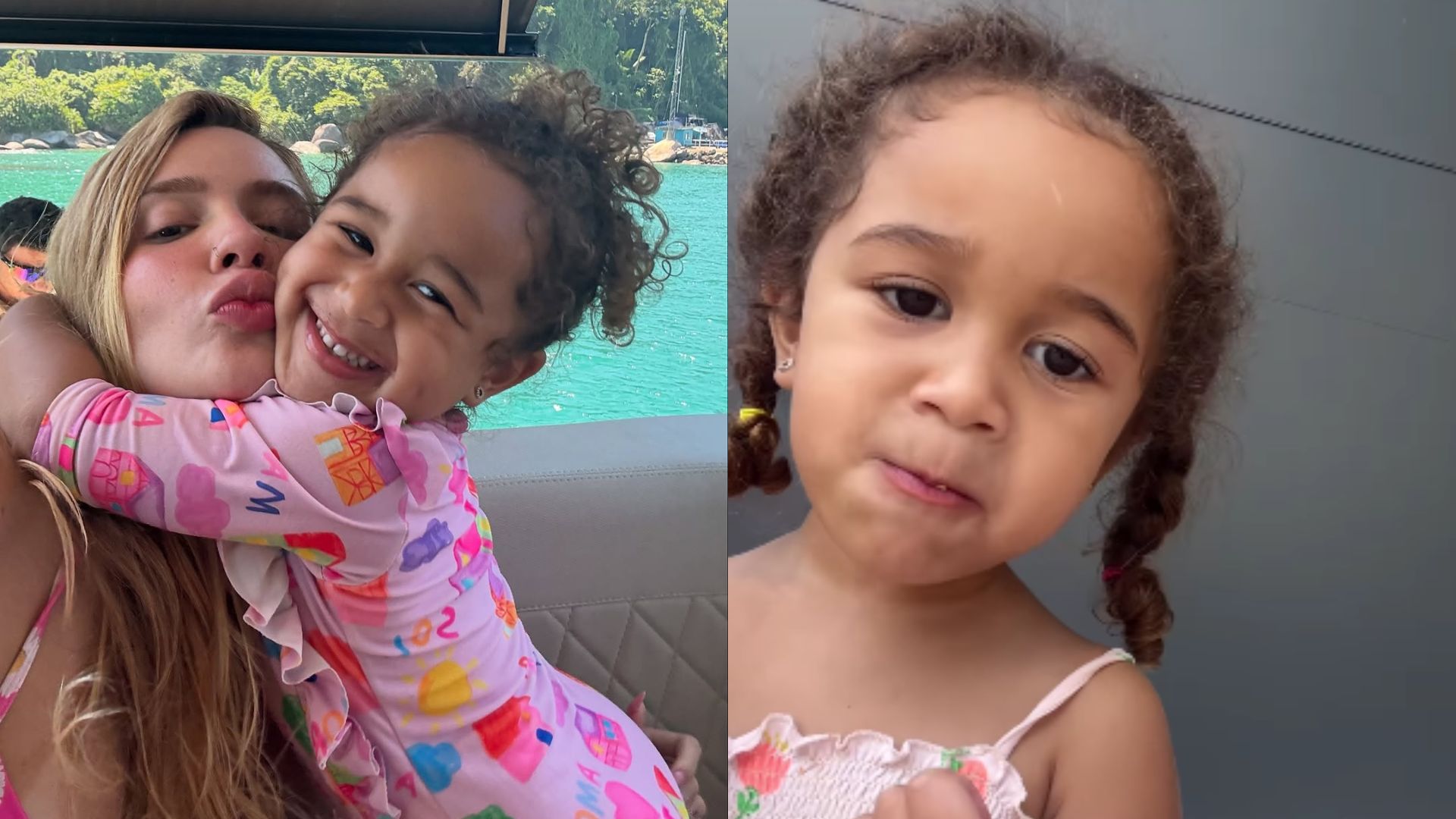 Karoline Lima compartilha momento fofo da filha: ‘Ônibus é minha favorita’
