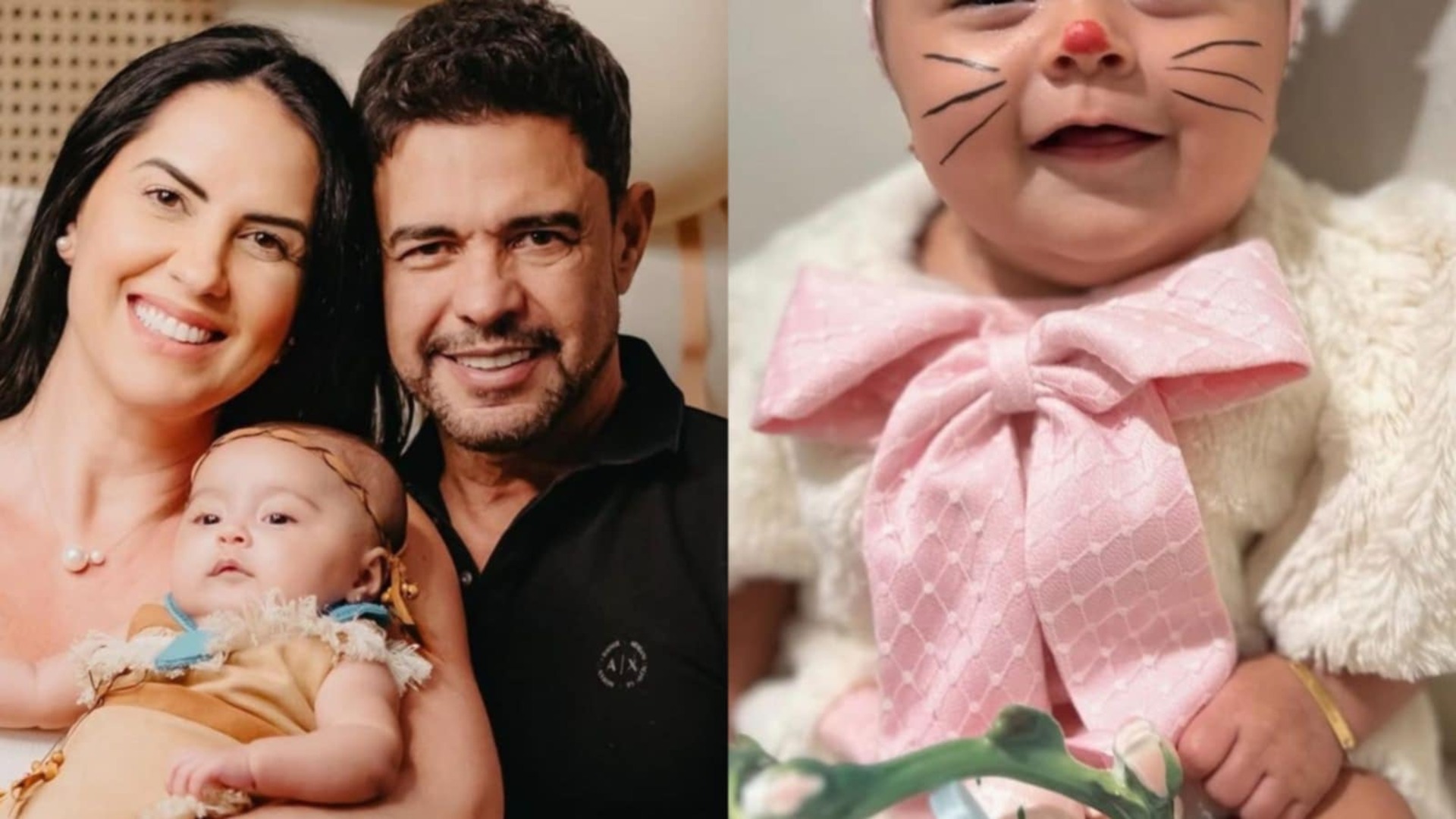 Filha de Zezé Di Camargo e Graciele dá show de fofura em sua 1ª Páscoa