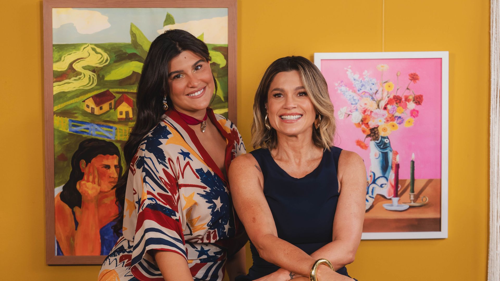 Flávia Alessandra e a filha Giulia Costa comentam sobre autocuidado