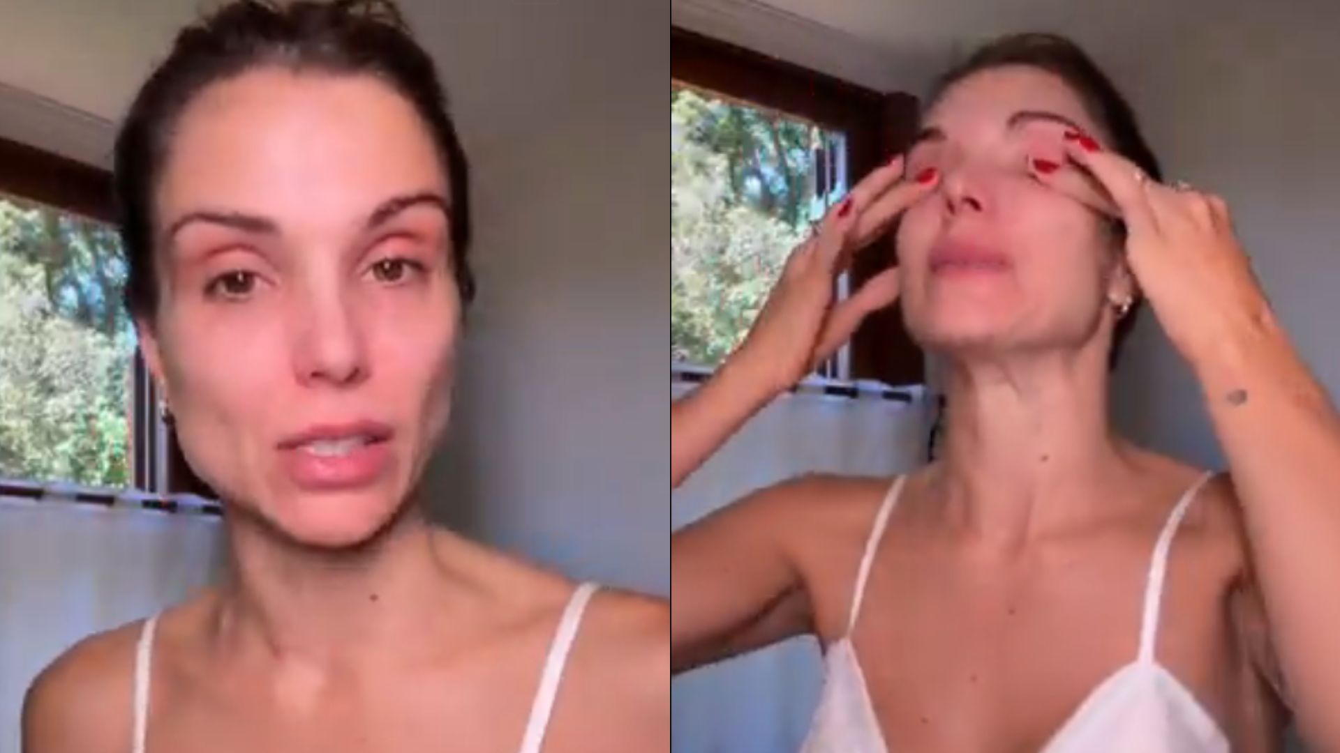Flávia Viana chora ao ficar nervosa para casamento de Jakelyne e Mariano