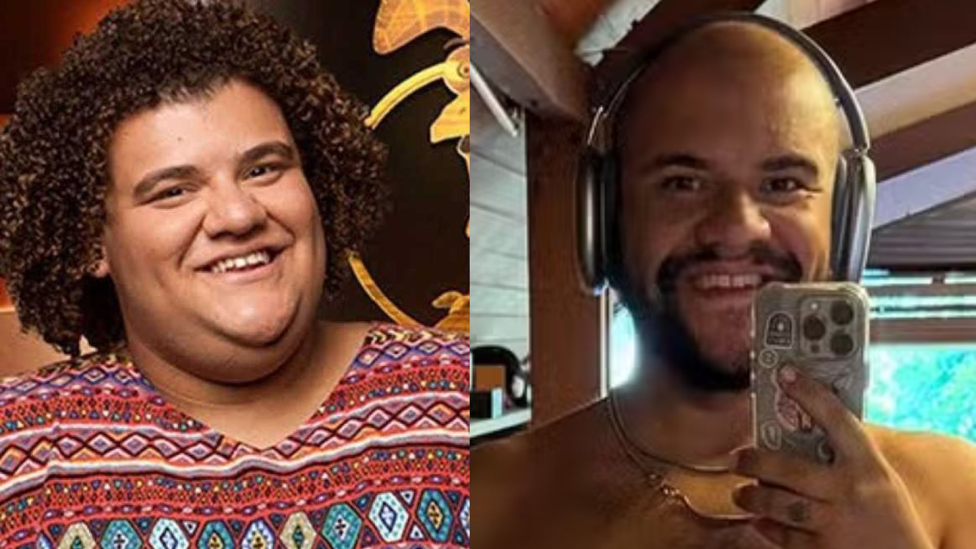 Após perder 50kg, Gominho impressiona ao posar sem camisa em nova foto