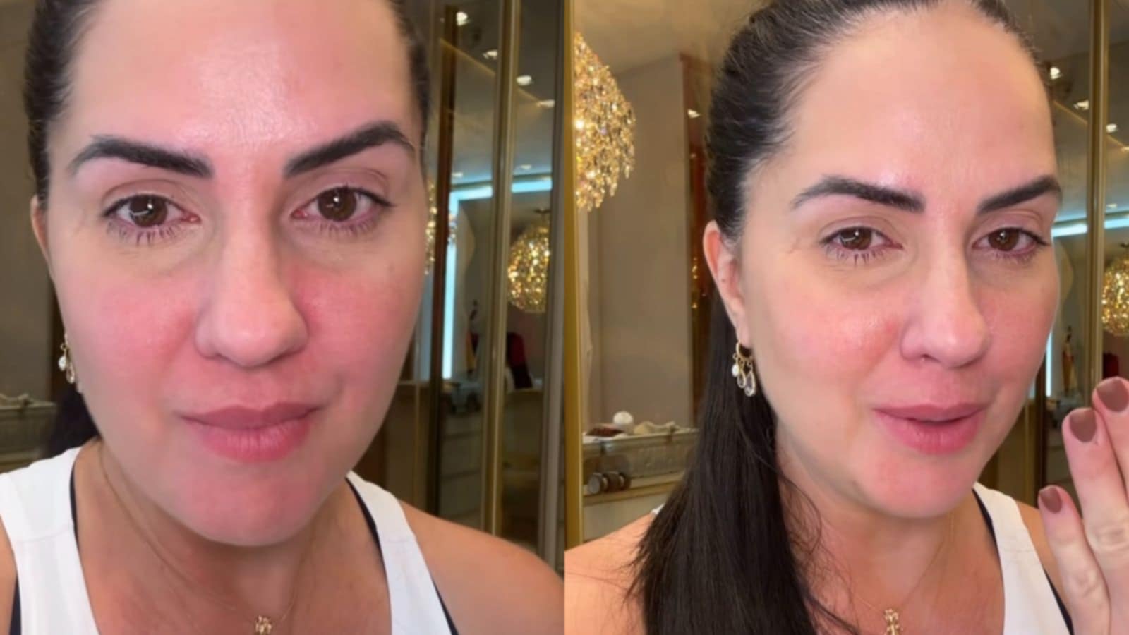Graciele Lacerda chora ao compartilhar momento com a filha: ‘Um filme’