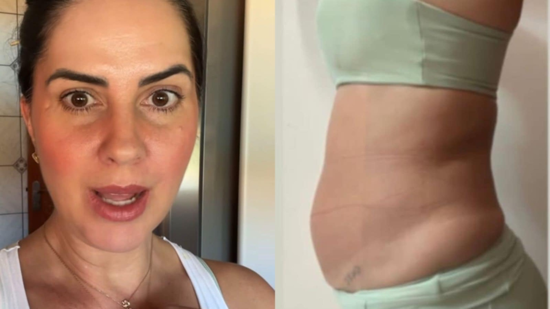 Graciele Lacerda choca ao mostrar sua barriga ao perder mais 5 kg; veja