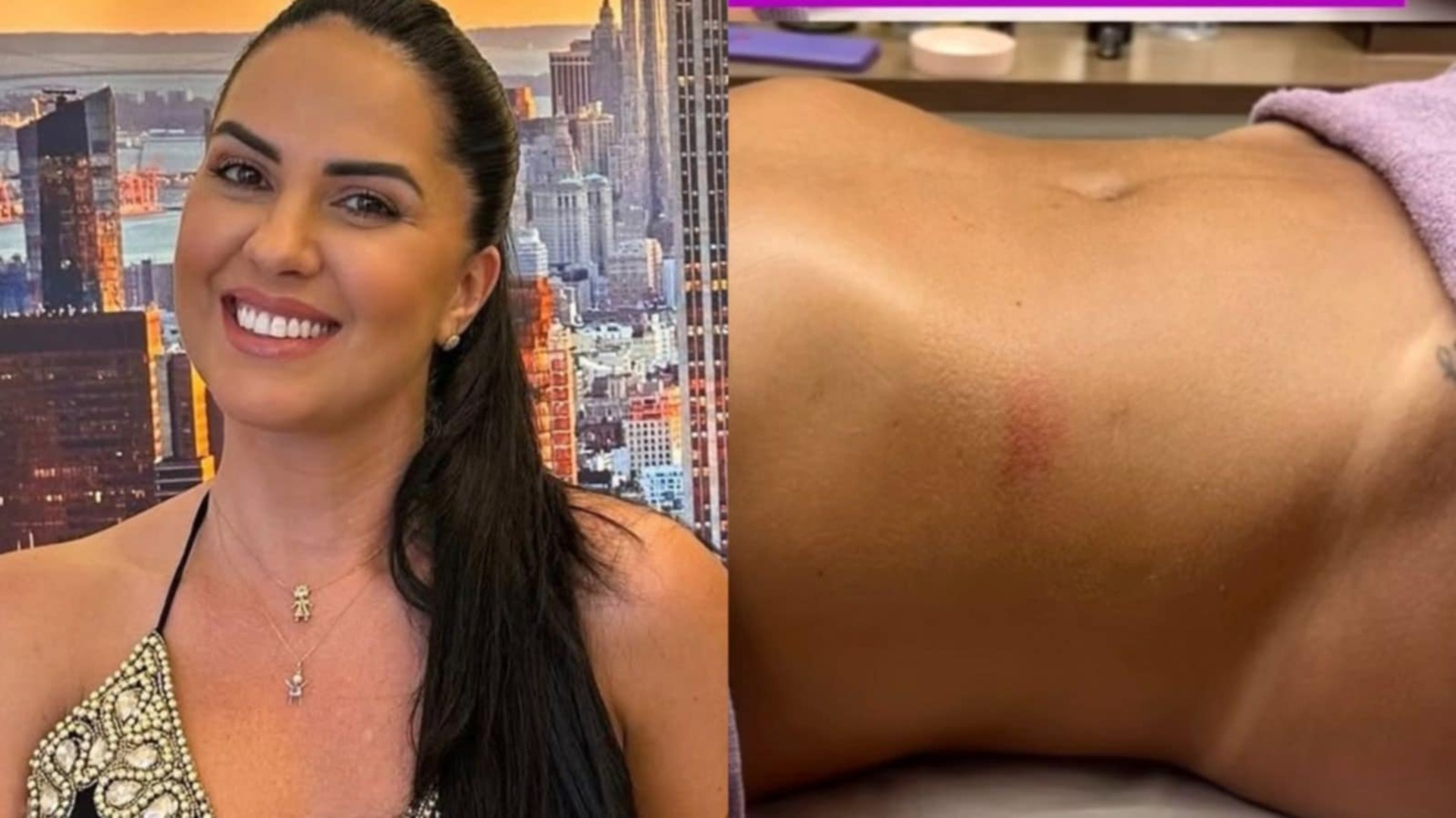 Graciele Lacerda mostra pela 1ª vez a sua barriga após o parto da filha