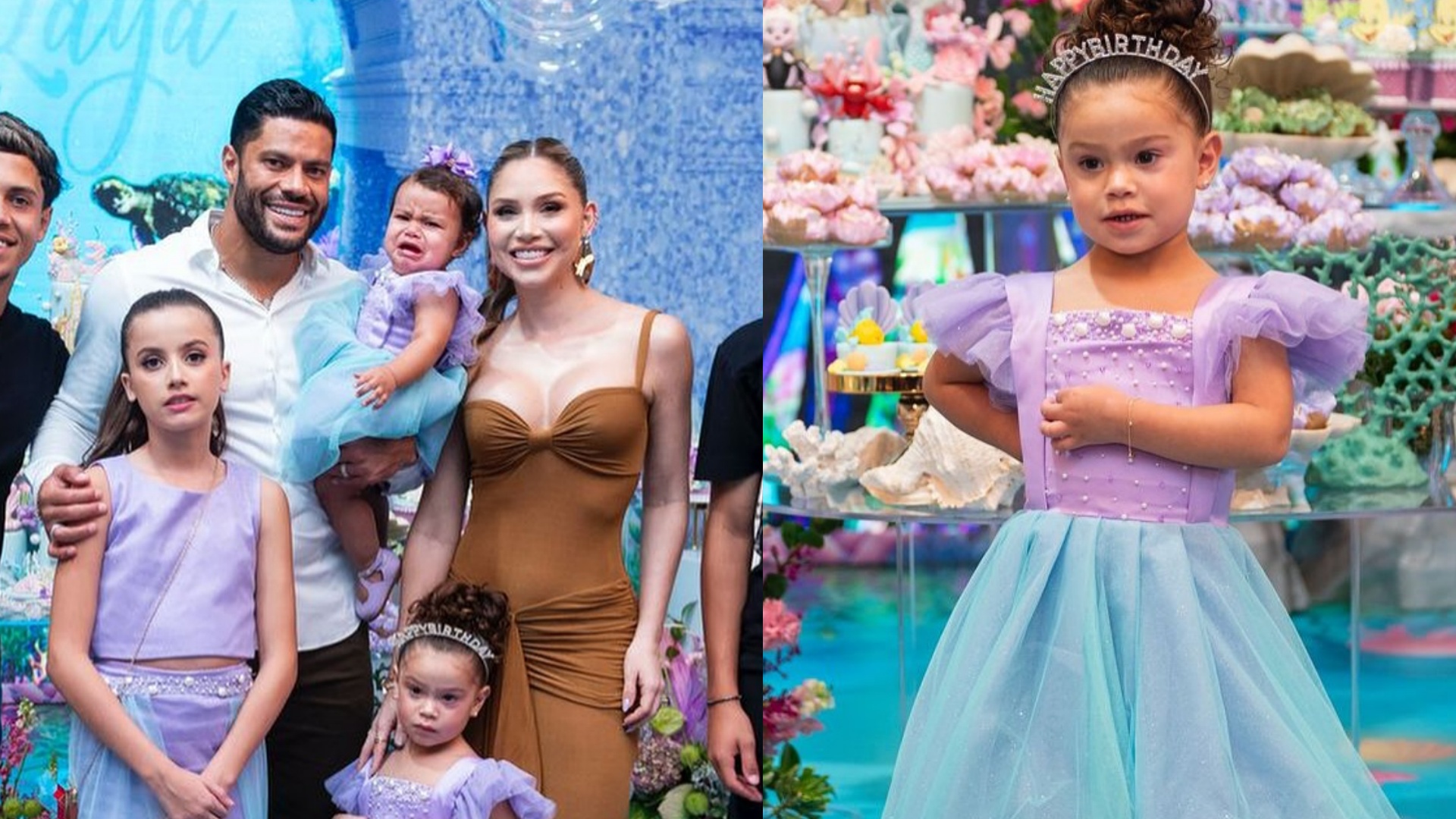 Com festa luxuosa, Hulk Paraíba comemora aniversário da filha ao lado da família