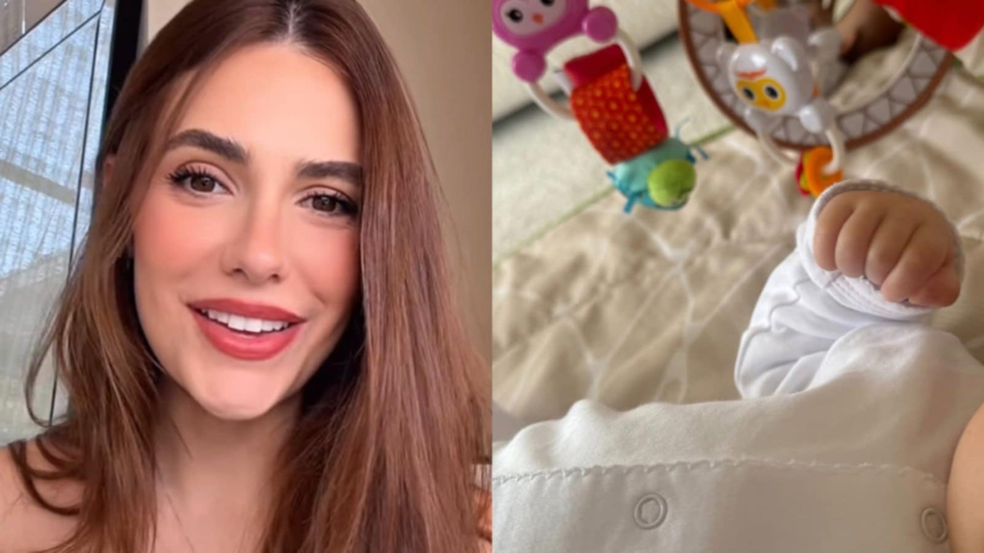 Jade Magalhães mostra parte do rosto de sua filha com Luan Santana; veja