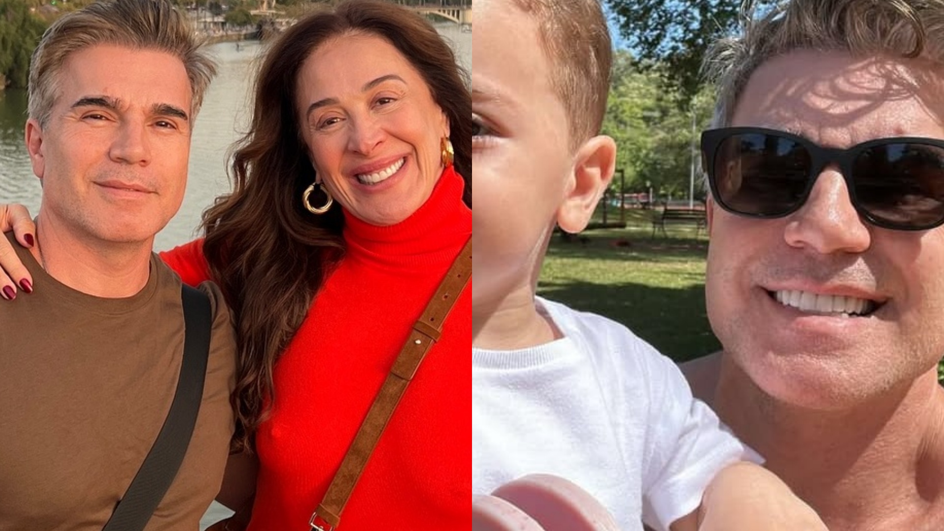 Marido de Claudia Raia encanta ao mostrar passeio com o filho