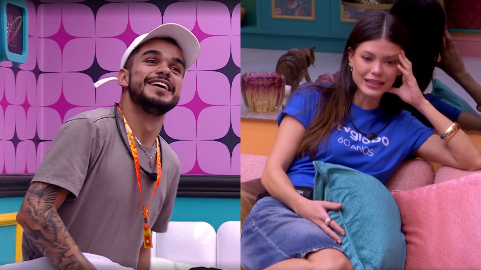 BBB 25: João Pedro imita brothers e Vitória Strada se arrepende do pedido: ‘Um pouco assustada’