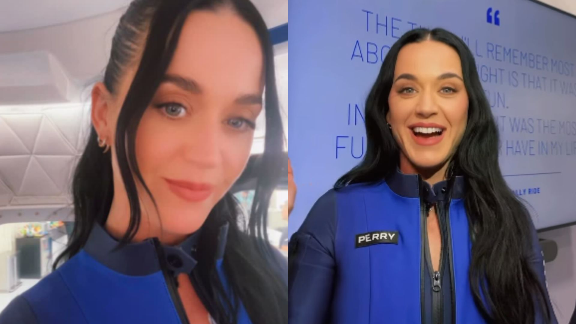 Katy Perry beija o chão após viagem espacial da Blue Origin