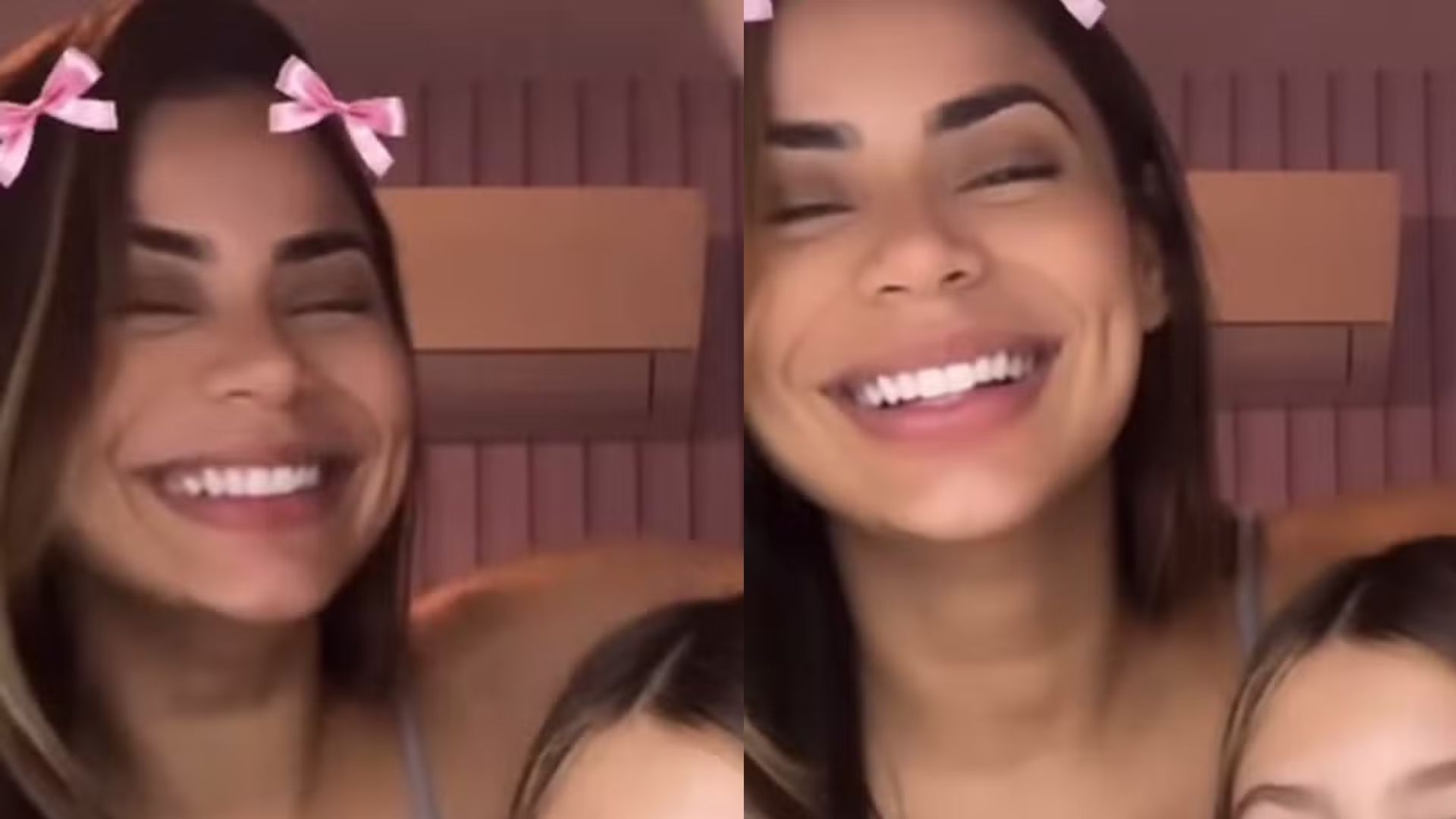 Em aparição rara com a enteada, Lexa faz penteado nela e reage: “Cara do pai”