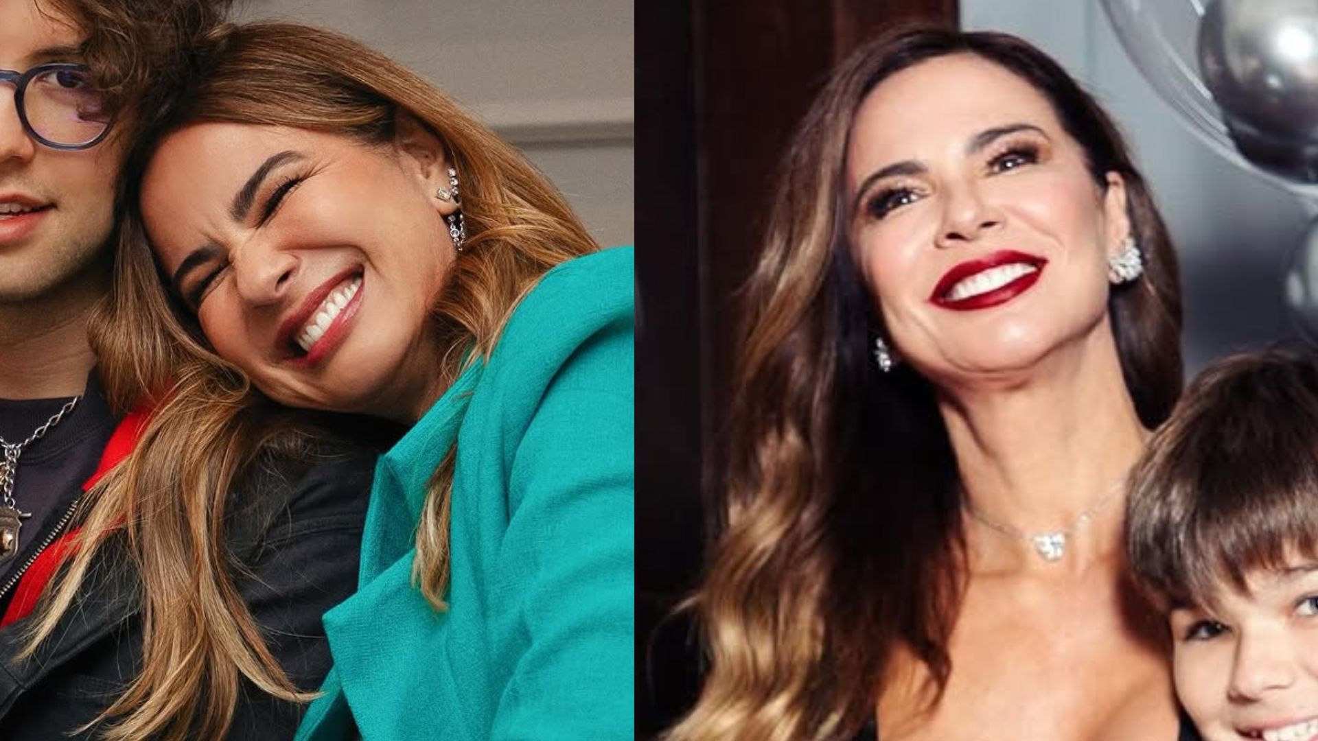 Luciana Gimenez posta fotos com os filhos e se declara: ‘Duas melhores coisas’