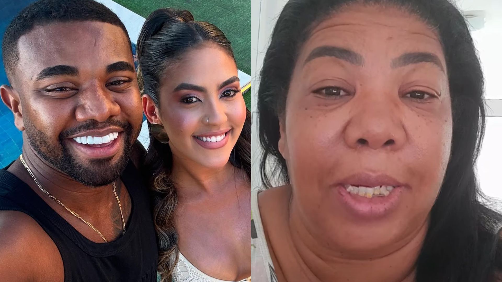 Mãe de ex-BBB Davi Brito manda recado para a nora após anúncio de gravidez
