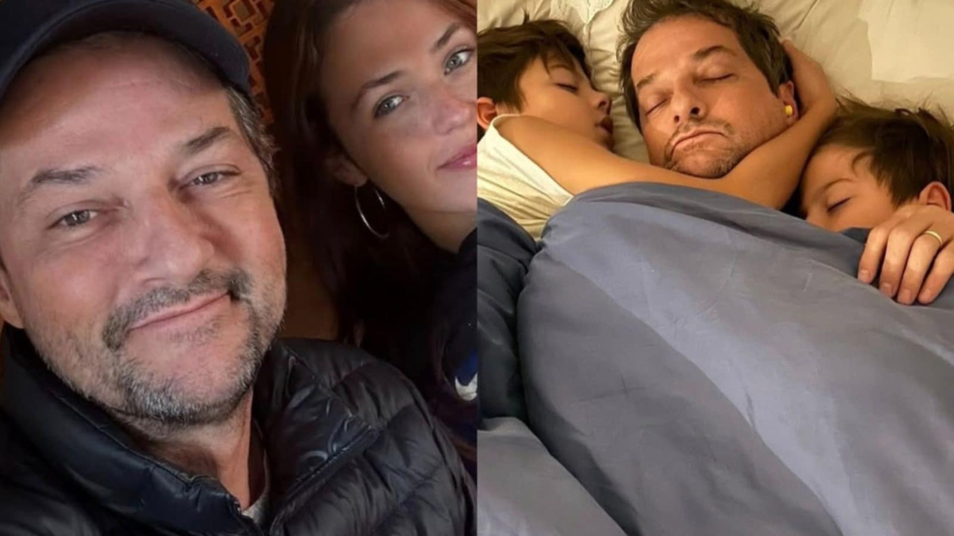 Marcelo Serrado mostra fotos com a primogênita e os filhos gêmeos; veja