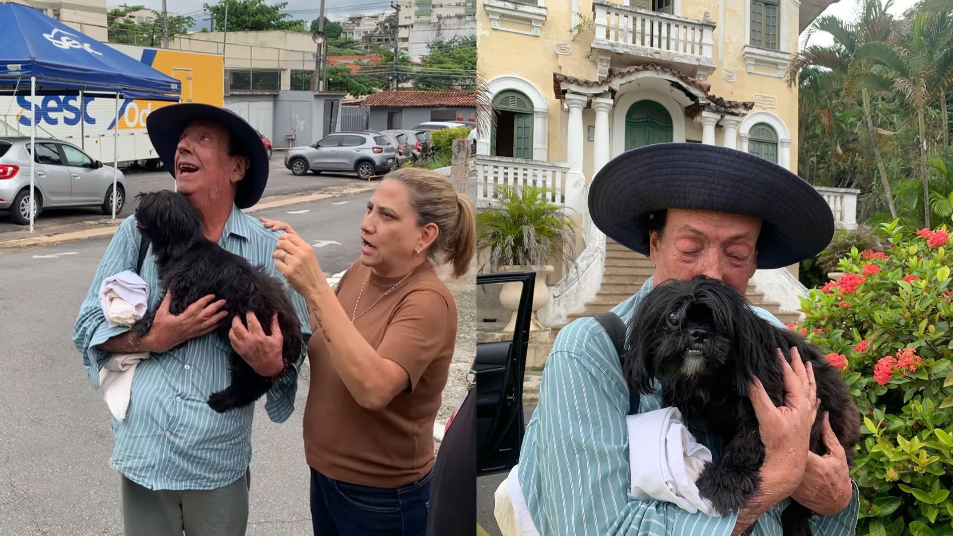 Marcos Oliveira passa sua primeira noite na nova casa no Retiro dos Artistas