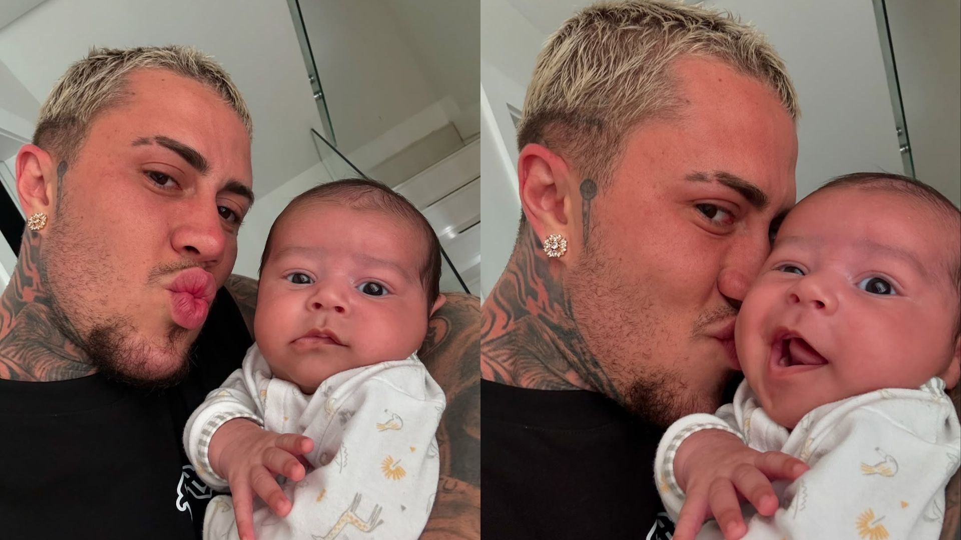 MC Daniel celebra o mesversário de Rás com cliques fofos do pequeno