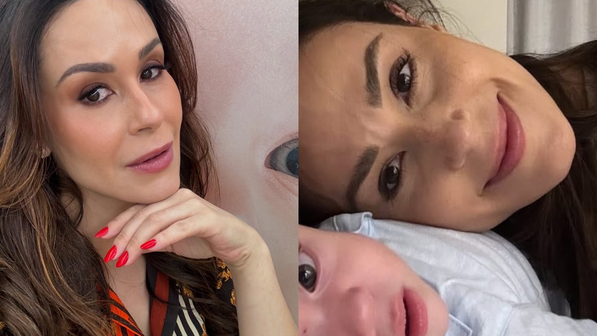 Nadja Haddad posta clique inédito com o filho e declara: ‘Ele é meu colo’
