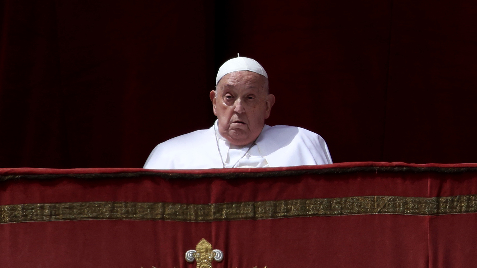 A última aparição do Papa Francisco apenas um dia antes de sua morte