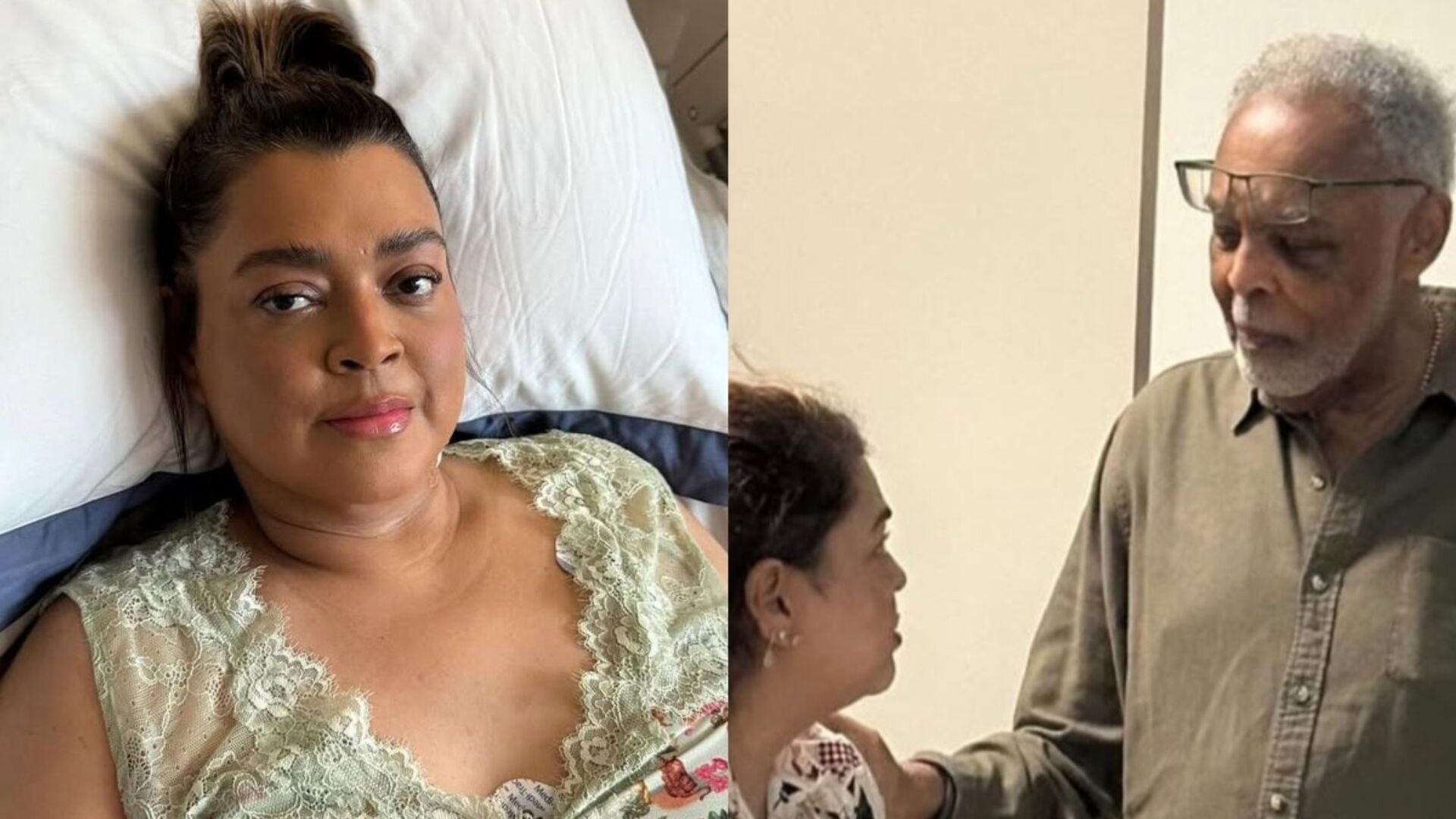 Preta Gil no hospital: cantora surge com Gilberto Gil em momento comovente