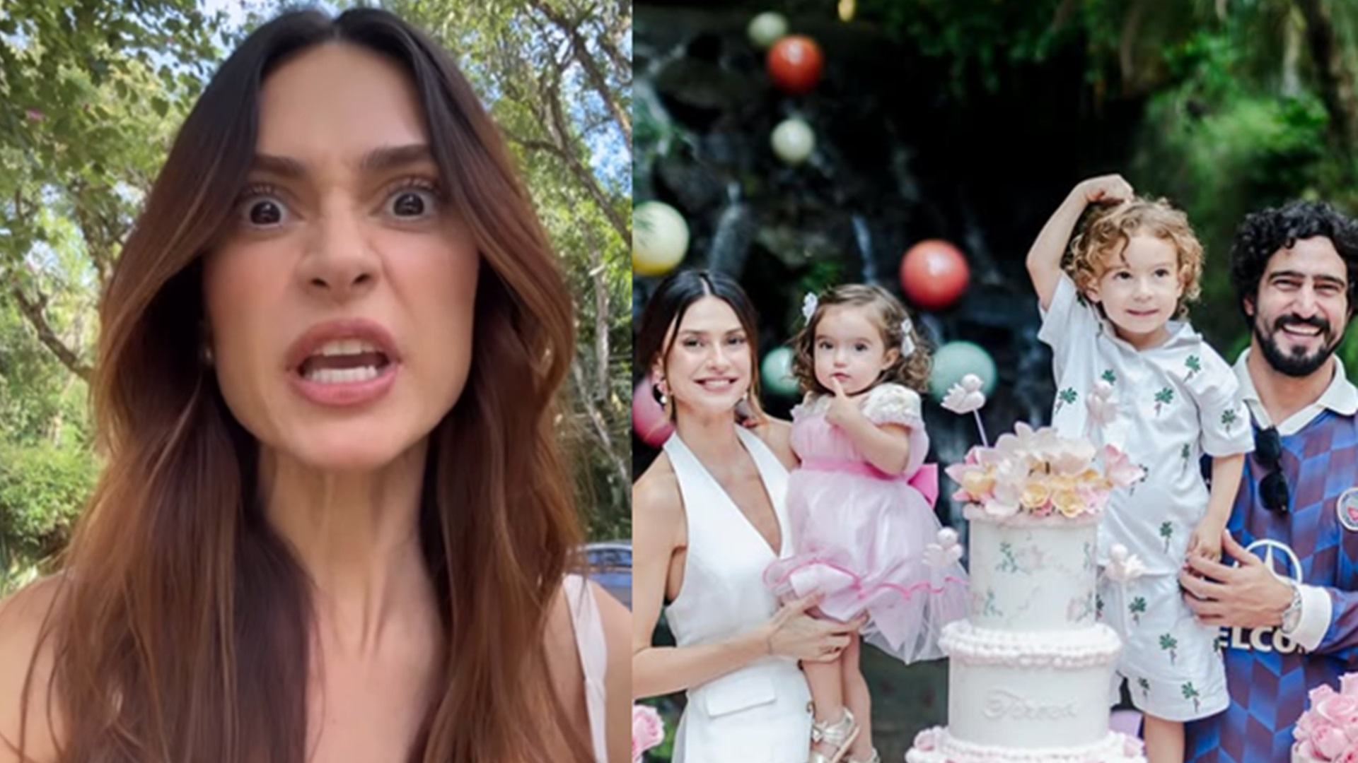 Thaila Ayala se impressiona com atitude da filha caçula: ‘Me chamou’