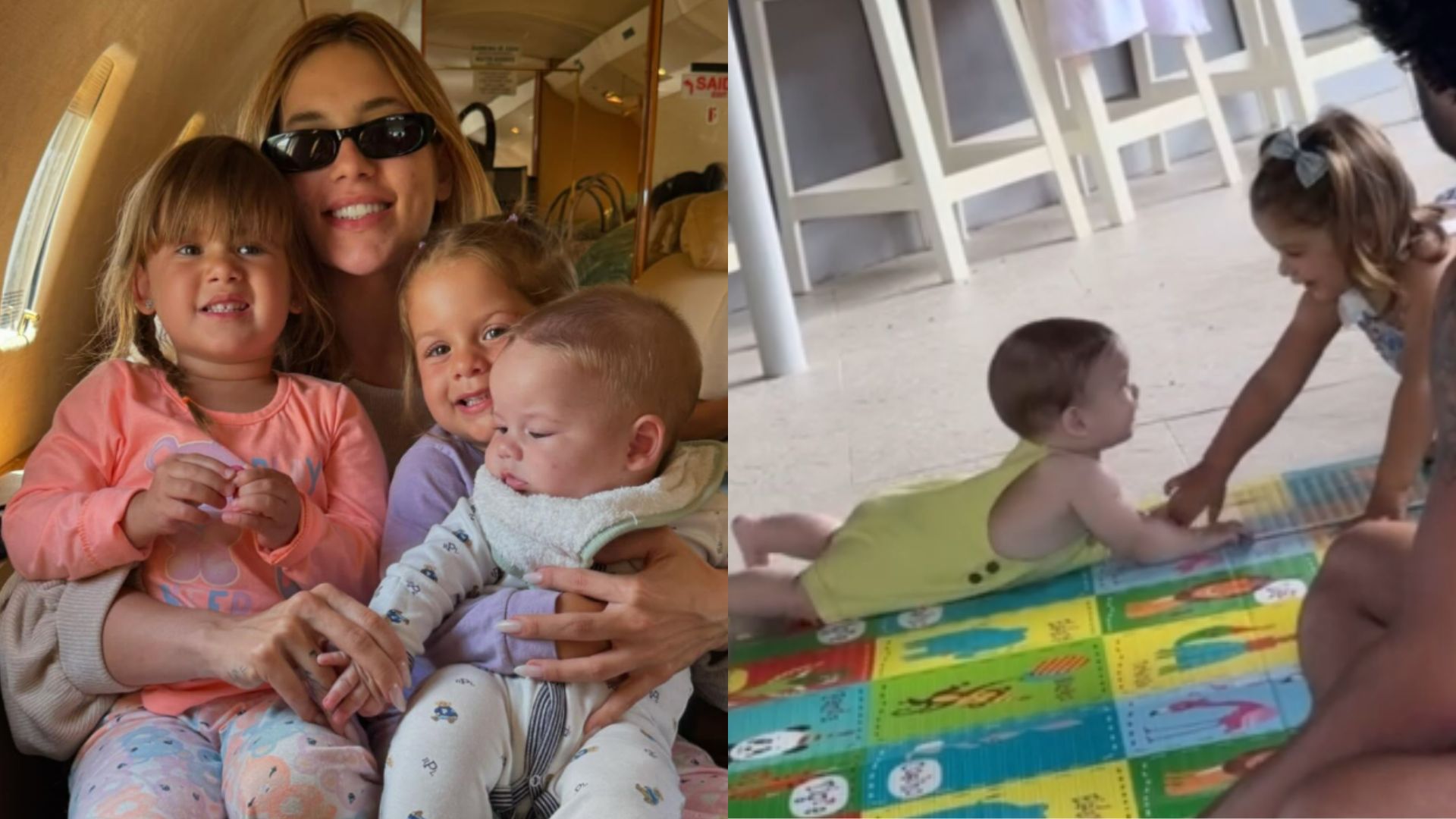 Virginia diverte seguidores ao registrar ‘conflito’ entre José Leonardo e Maria Flor