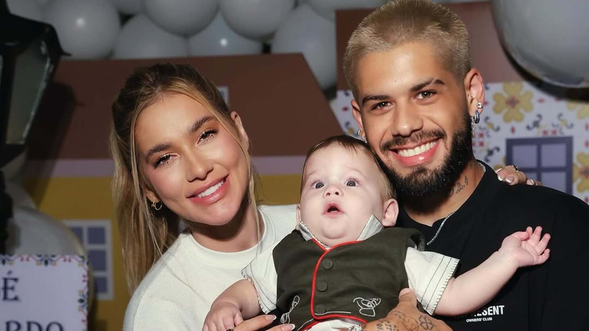 Virginia mostra fotos do mesversário do filho em homenagem ao pai falecido