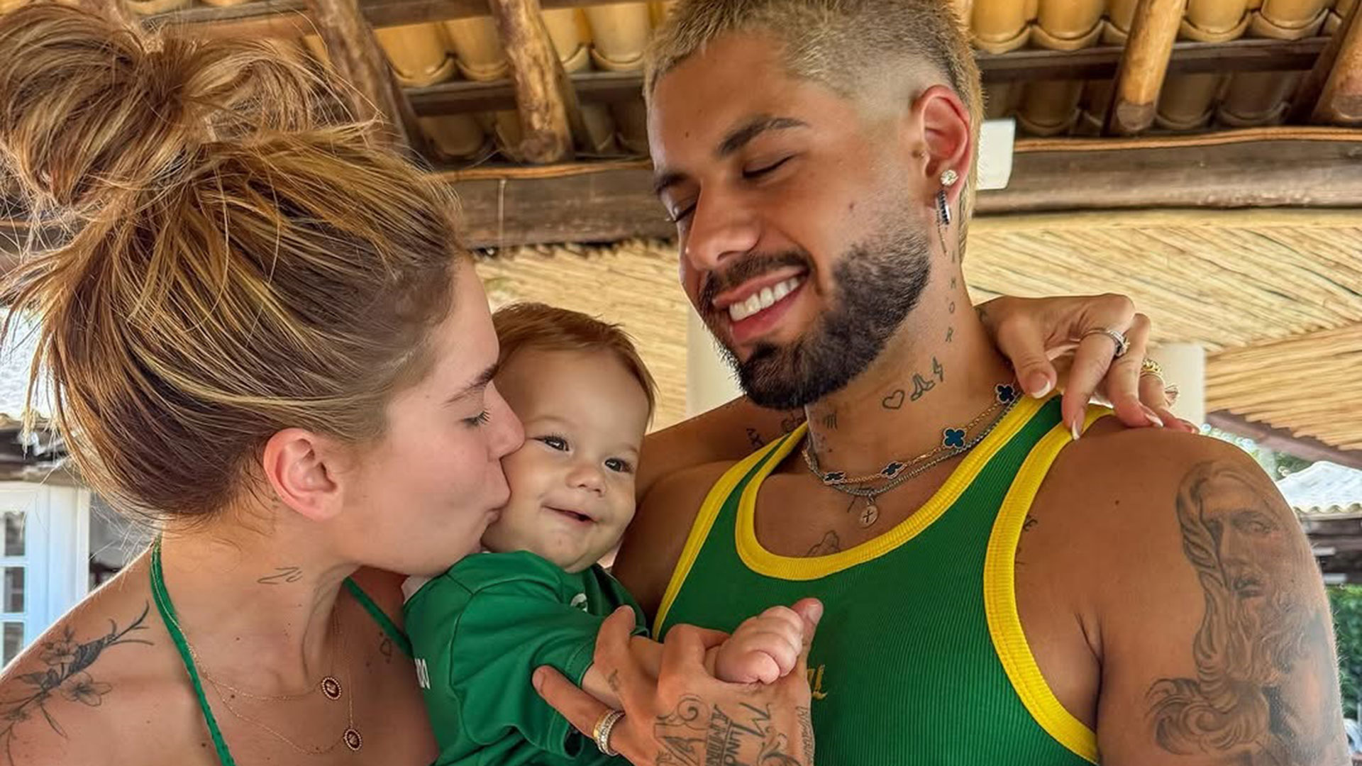 Virginia Fonseca encanta em foto com marido e filho caçula: ‘Meus gatos’