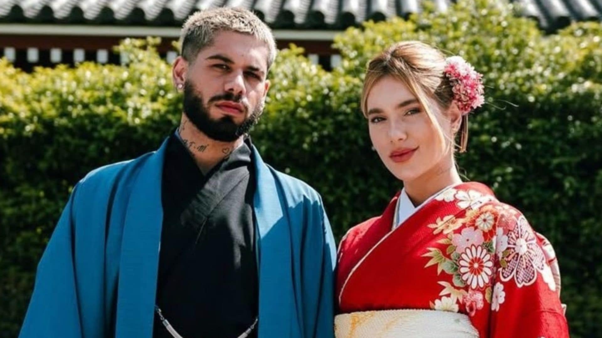 Virginia e Zé Felipe se caracterizam em passeio no Japão; veja as fotos