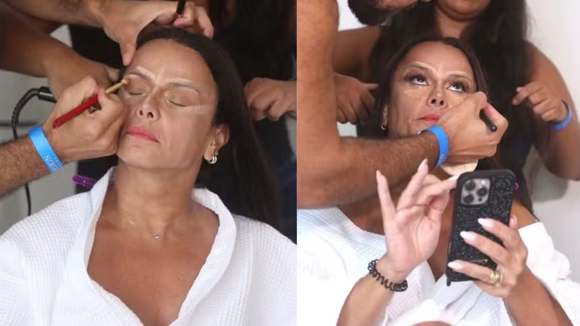 Viviane Araujo exibe os preparativos para festa de 60 anos da Globo