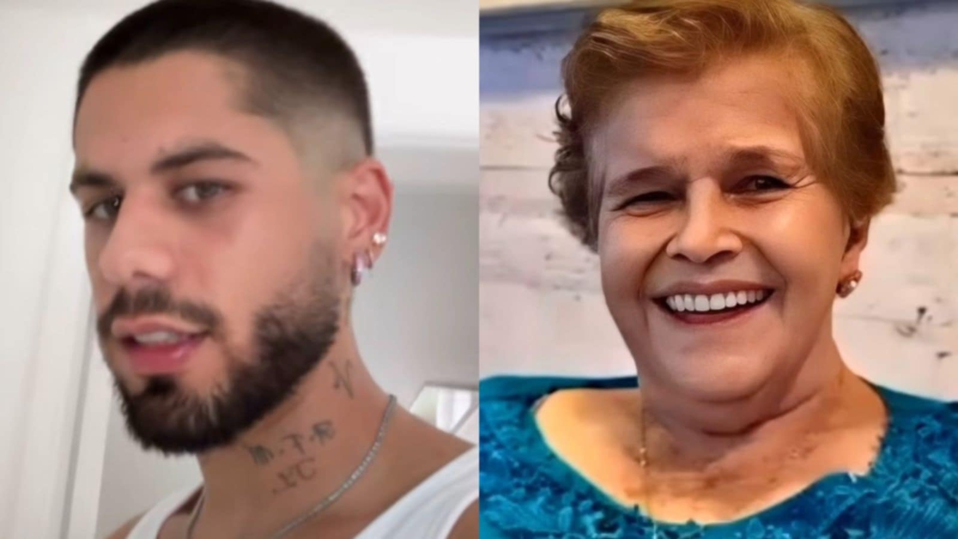 Zé Felipe lamenta dois anos sem a avó: ‘Me dá uma saudade’