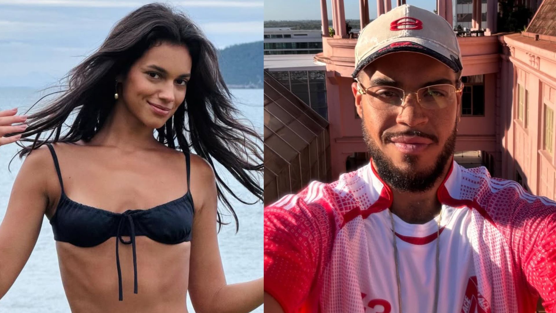 Ex-BBB Alane Dias surge em momento romântico com Francisco Gil