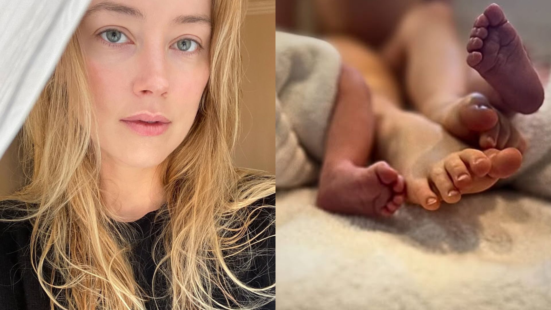 Amber Heard surpreende ao anunciar nascimento de gêmeos no Dia das Mães