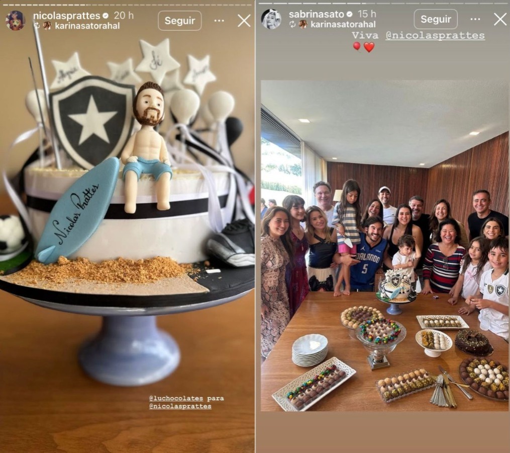 Nicolas Prattes celebrou 28 anos com festinha em fam&iacute;lia - Foto: Reprodu&ccedil;&atilde;o / Instagram