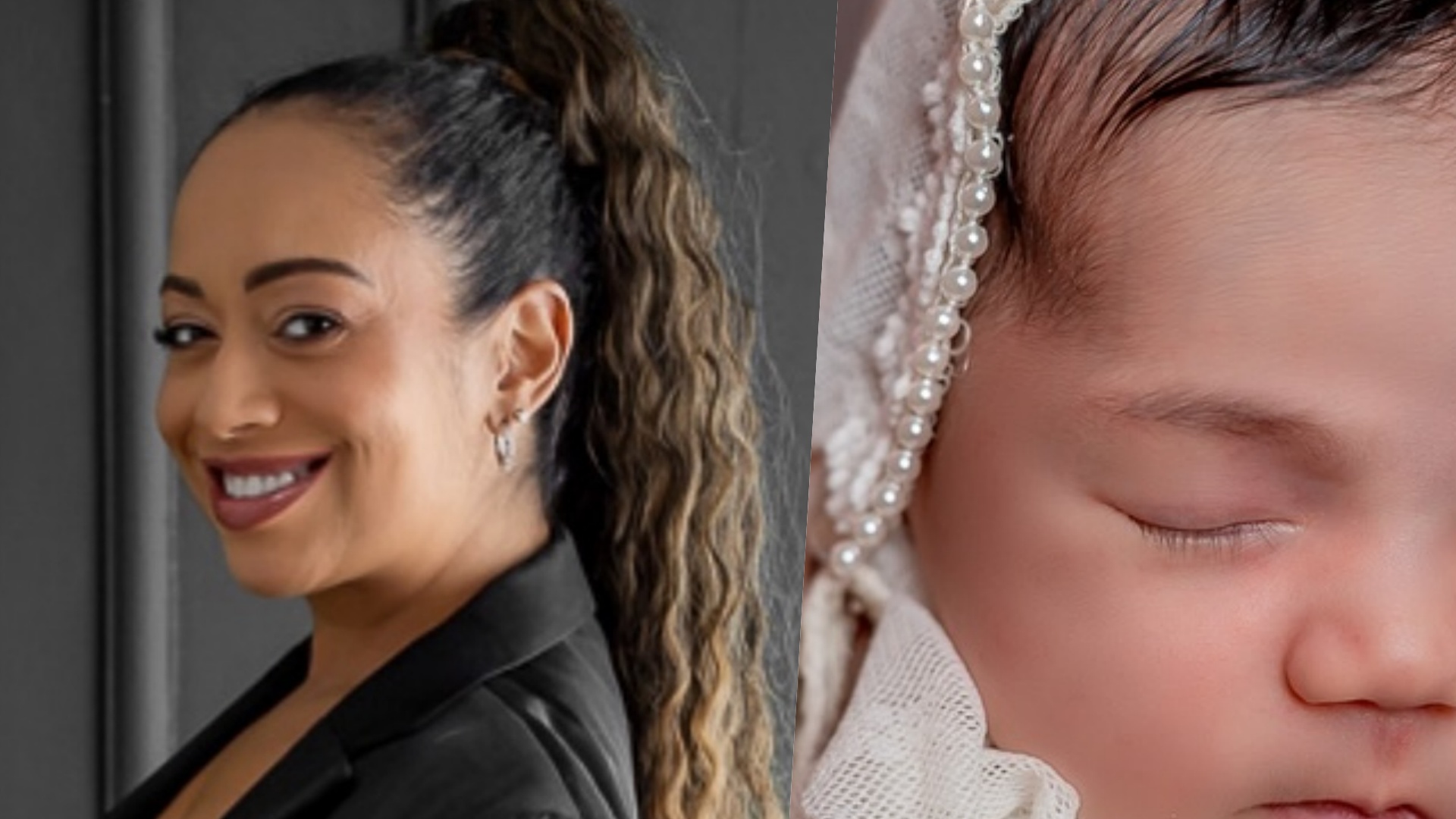 Aretha Oliveira posta fotos da filha e fala sobre seu primeiro Dia das Mães