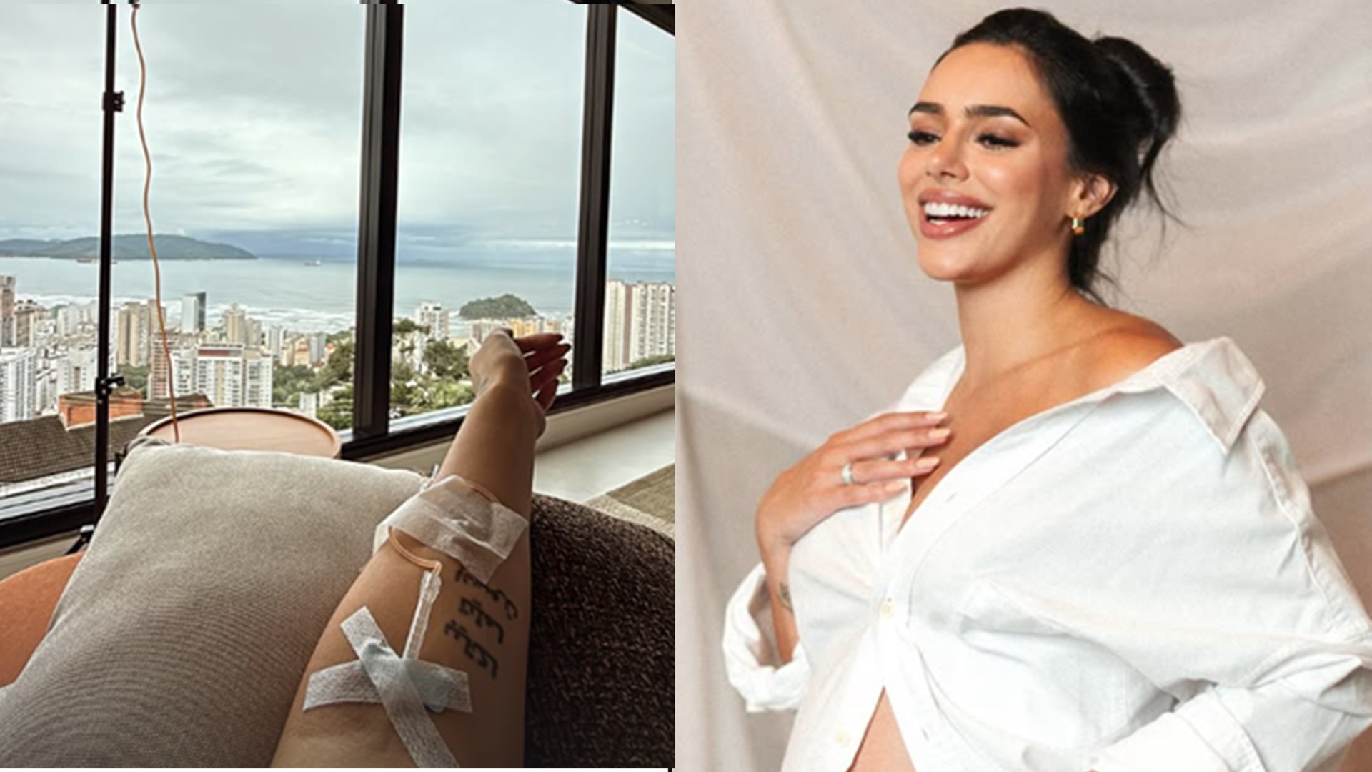 Bruna Biancardi aparece com acesso venoso; saiba o motivo