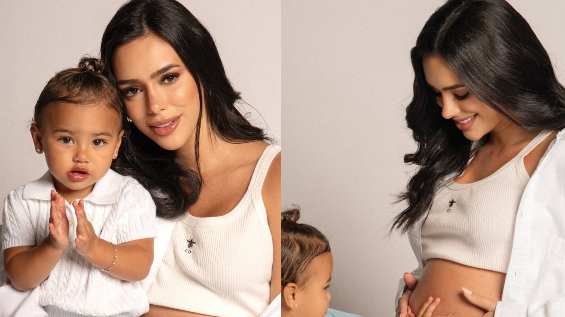 Bruna Biancardi mostra barrigão de grávida em ensaio fotográfico com Mavie