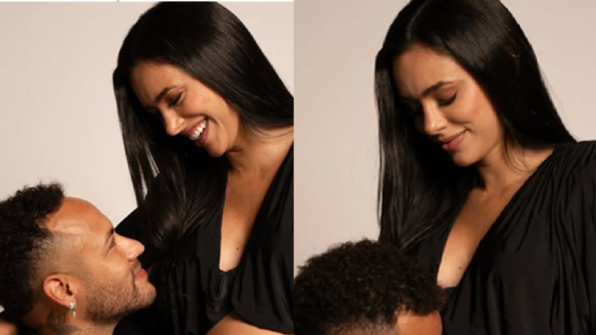 Bruna Biancardi exibe o barrigão de grávida em novo ensaio com Neymar e Mavie
