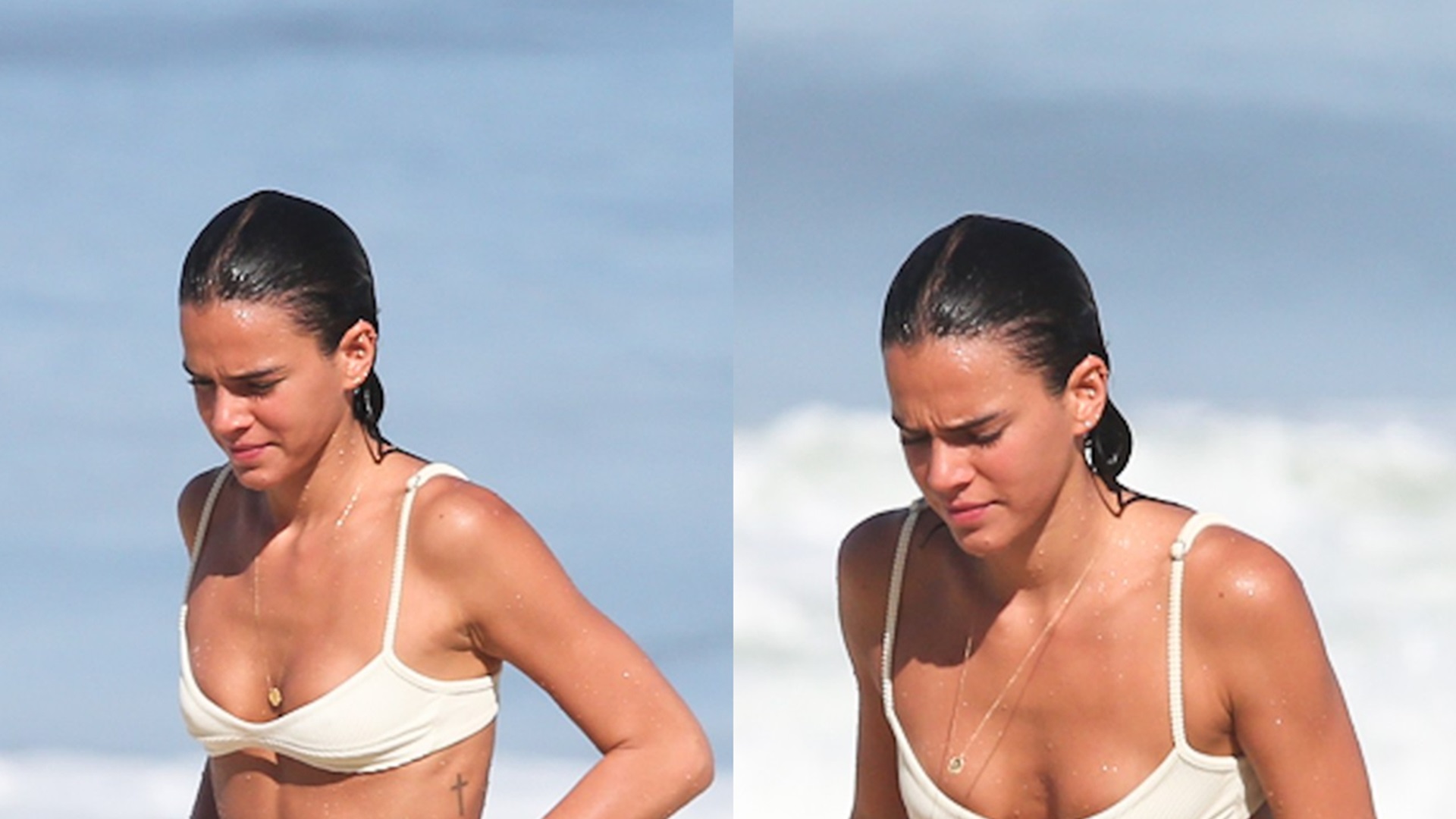 Sozinha, Bruna Marquezine curte dia de sol em praia do Rio de Janeiro; veja