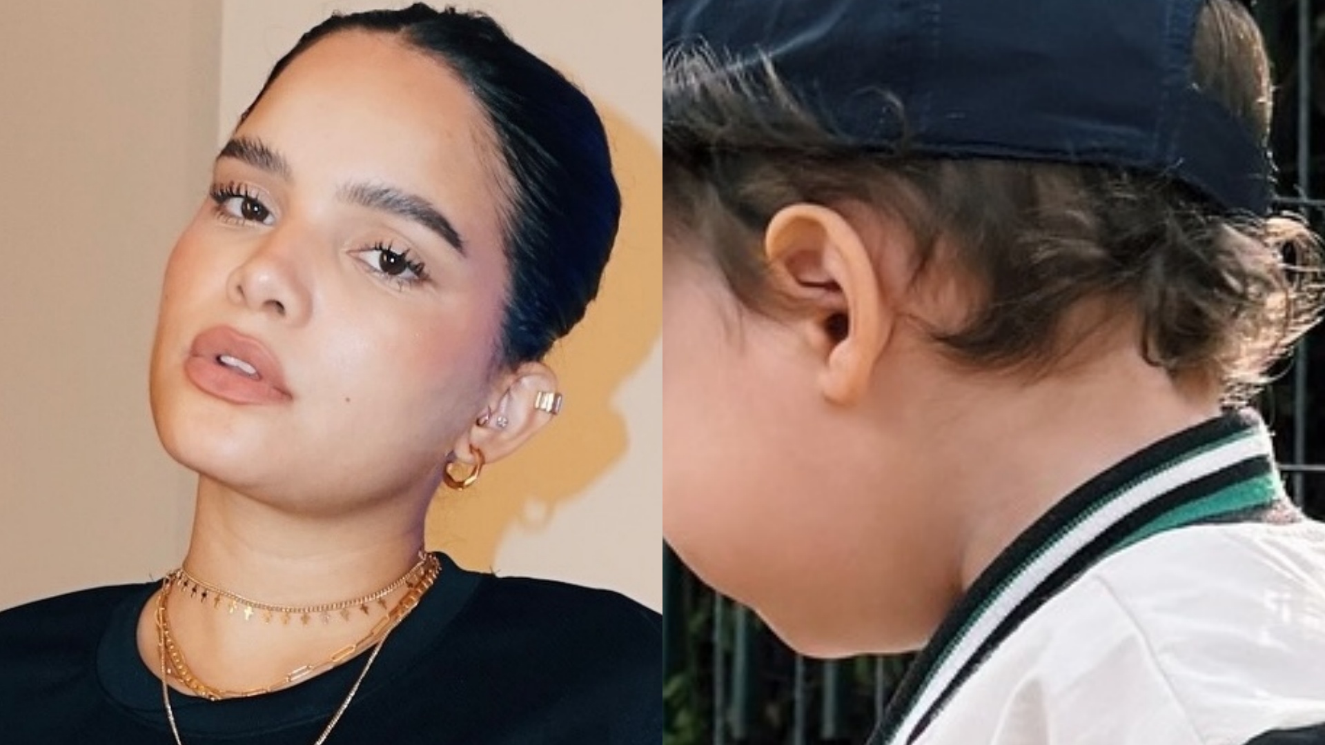 Filho de Carol Macedo rouba a cena ao surgir com look estiloso durante passeio