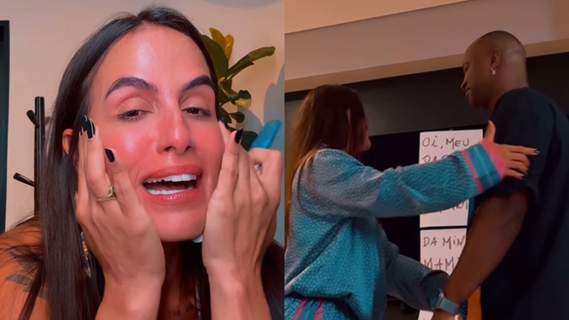 Carol Peixinho mostra reação de Thiaguinho com descoberta da primeira gravidez