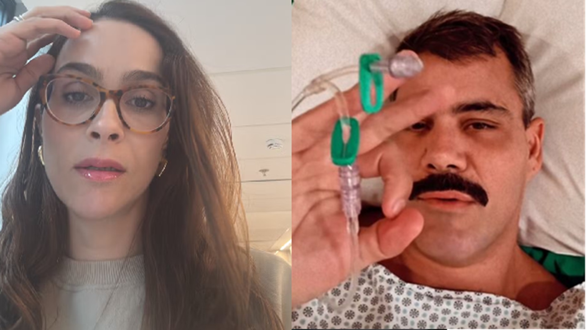 Letícia Cazarré mostra como está Juliano Cazarré após duas cirurgias em 48h
